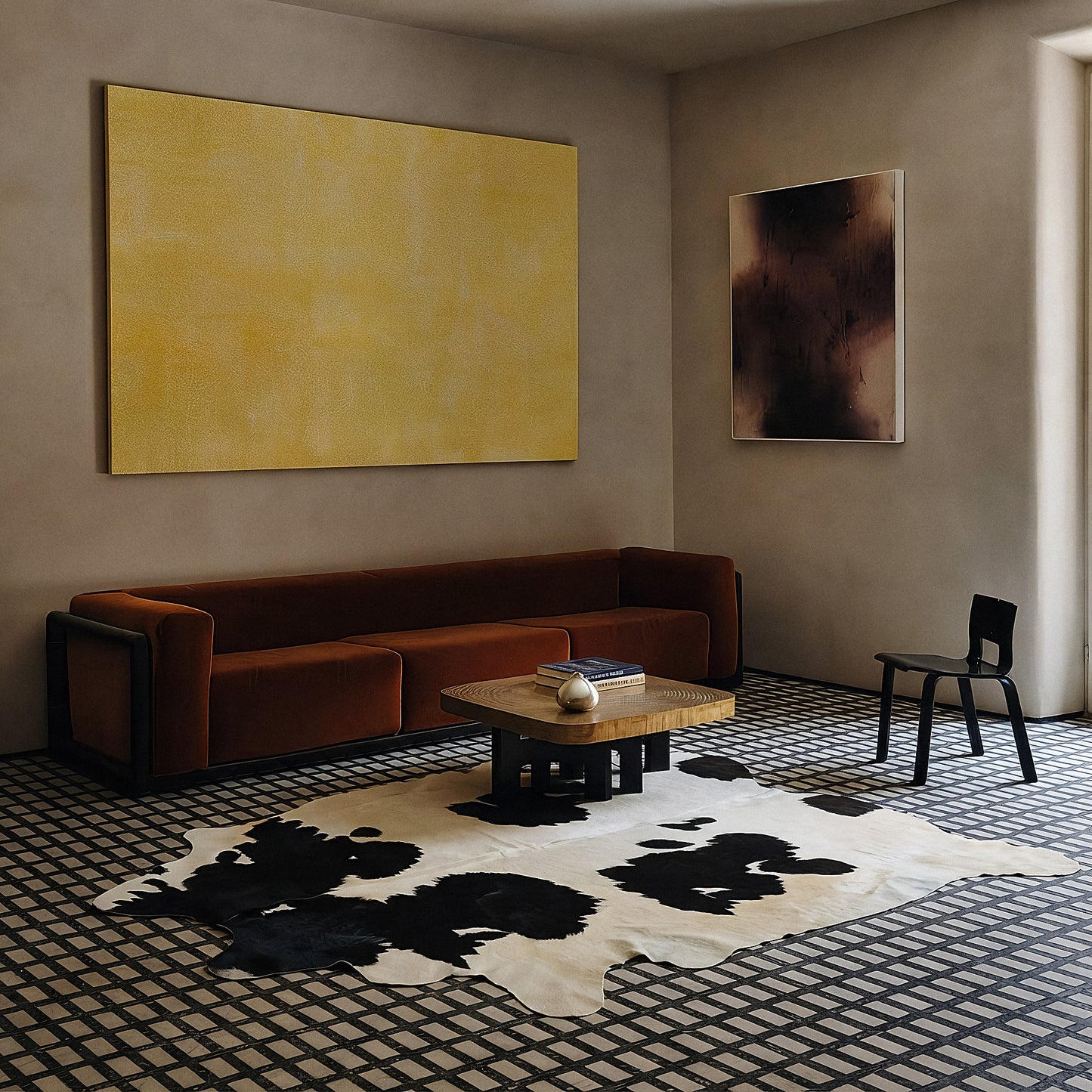 Natural Brazilian Cowhide 221 x 246 cm
