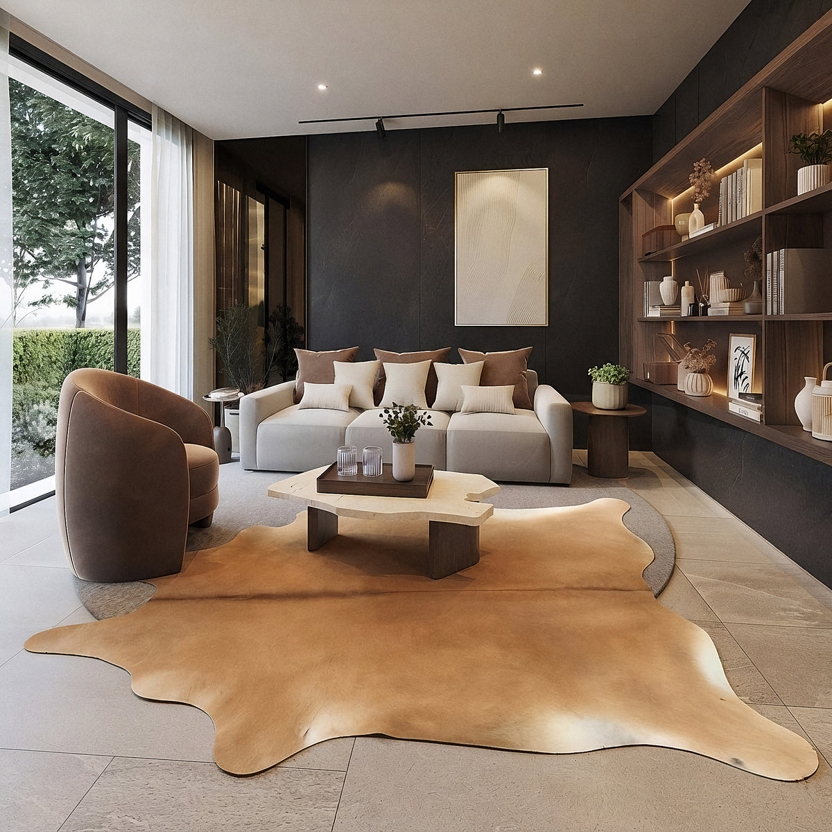 Natural Brazilian Cowhide 198 x 234 cm