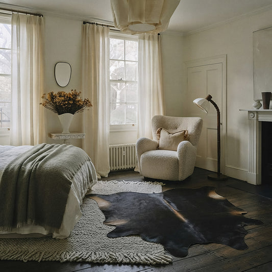 Natural Brazilian Cowhide 221 x 236 cm