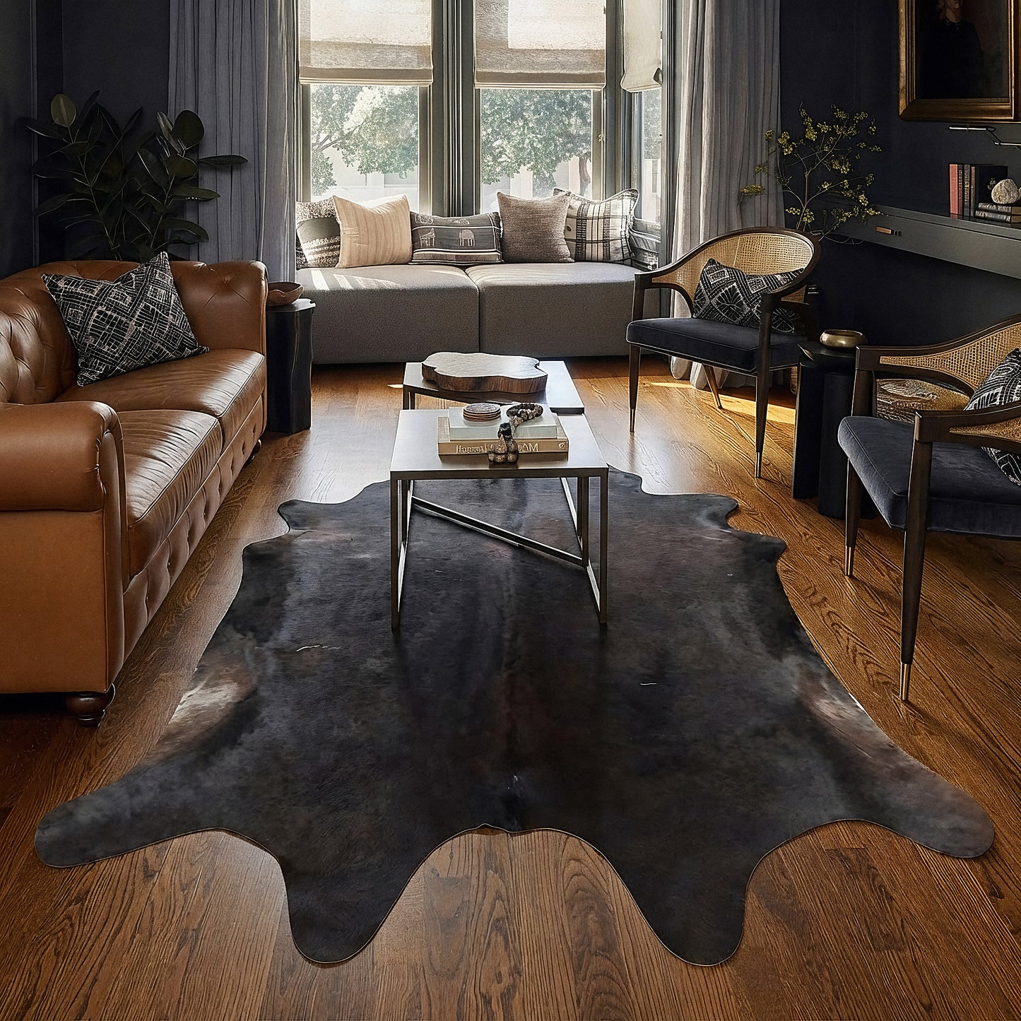 Natural Brazilian Cowhide 221 x 244 cm