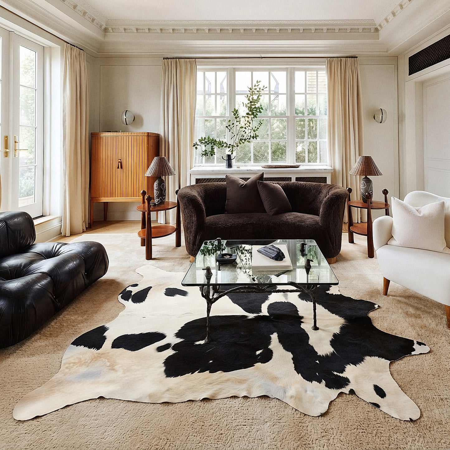 Natural Brazilian Cowhide 218 x 224 cm