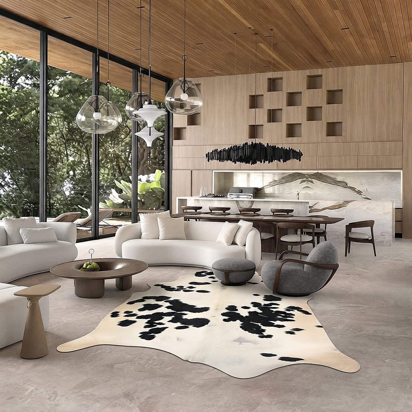 Natural Brazilian Cowhide 196 x 257 cm