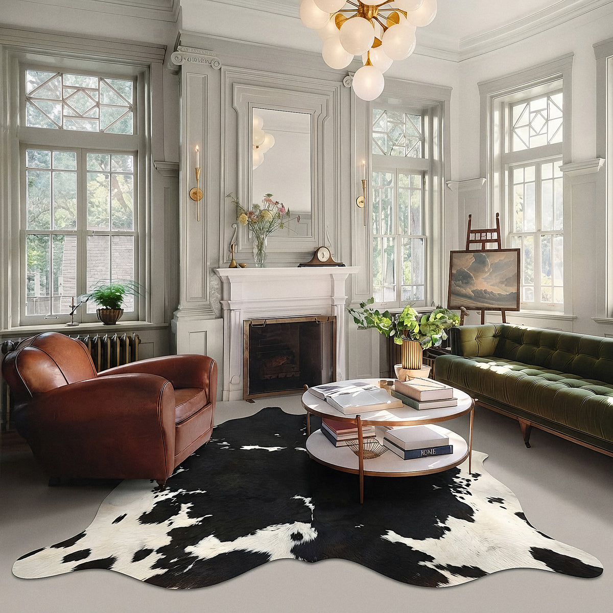 Natural Brazilian Cowhide 203 x 224 cm