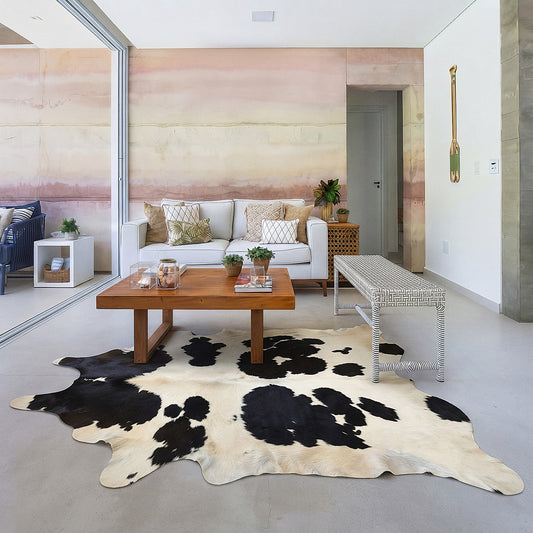 Natural Brazilian Cowhide 221 x 246 cm