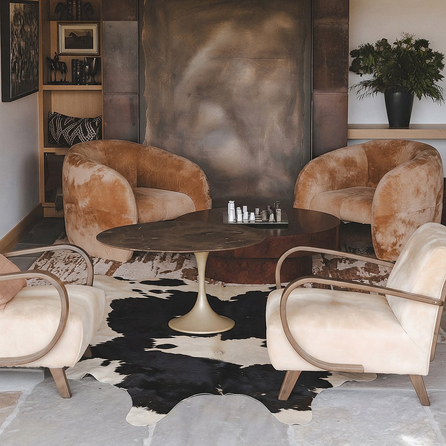 Natural Brazilian Cowhide 221 x 244 cm