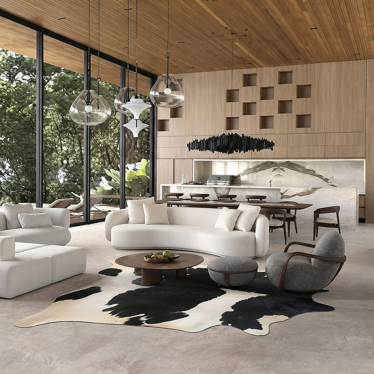 Natural Brazilian Cowhide 198 x 231 cm