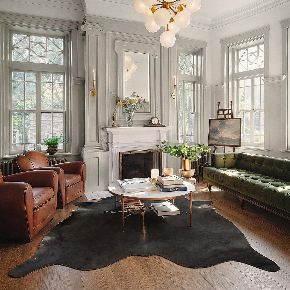 Natural Brazilian Cowhide 193 x 241 cm