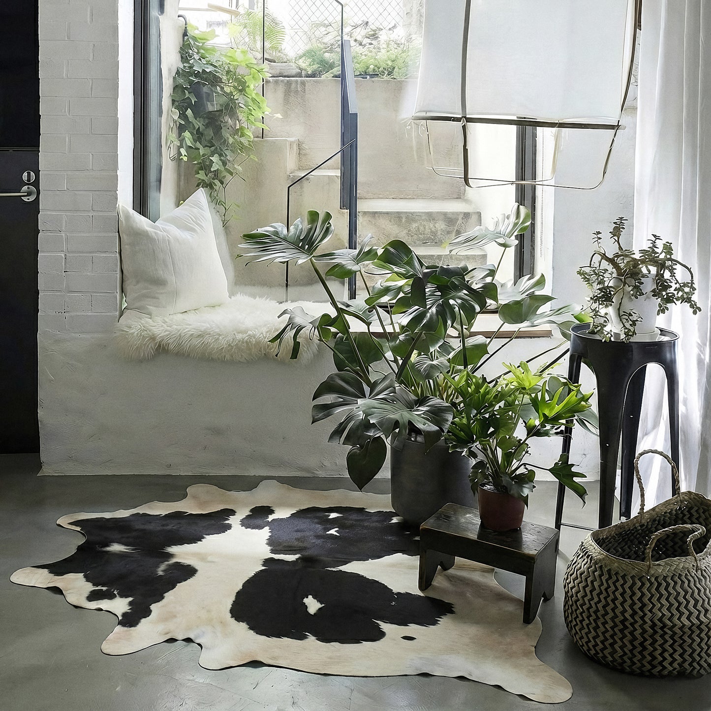 Natural Brazilian Cowhide 218 x 251 cm