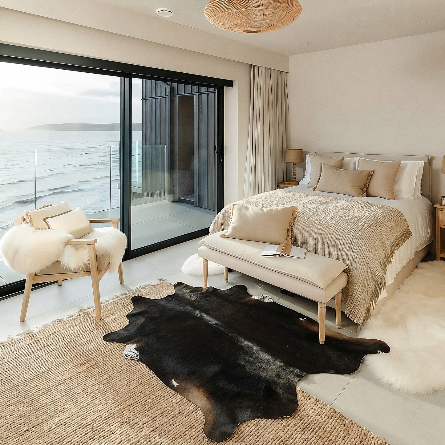 Natural Brazilian Cowhide 218 x 244 cm