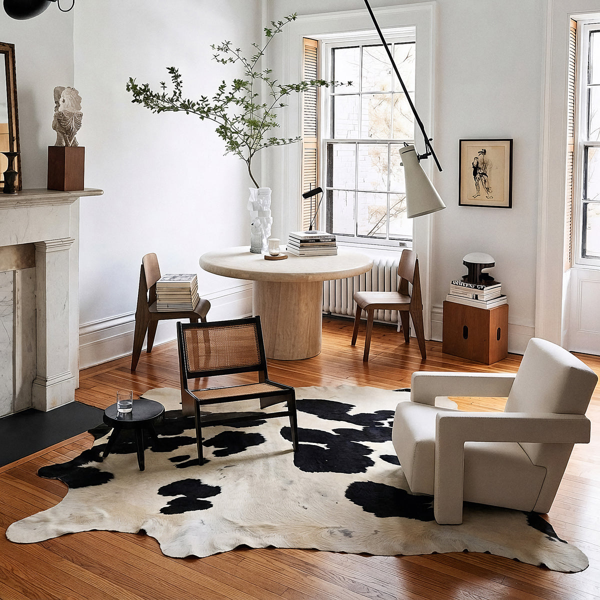 Natural Brazilian Cowhide 229 x 251 cm