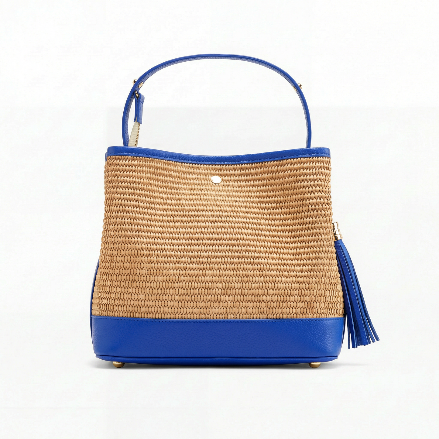 Cosima Raffia & Leather Bag by Clemés