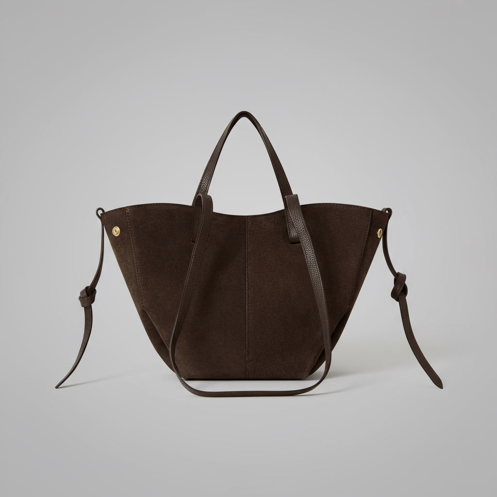 Liviana Suede & Leather Tote Bag by Clemés