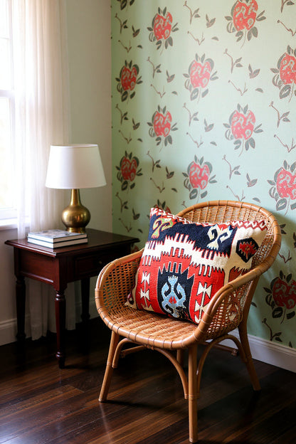 Turkish Kilim Vintage Cushion Cover - 40 x 40 cm