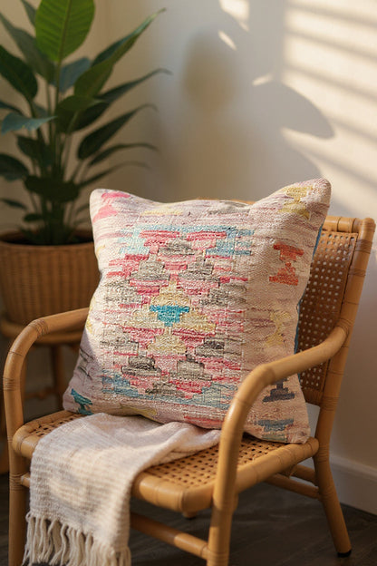 Afghan Kilim Cushion Cover - 45 x 45 cm