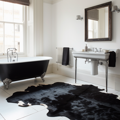 Natural Brazilian Cowhide, Black