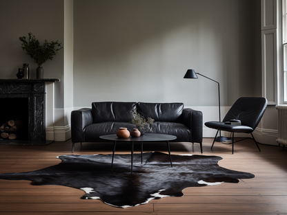 Natural Brazilian Cowhide, Black