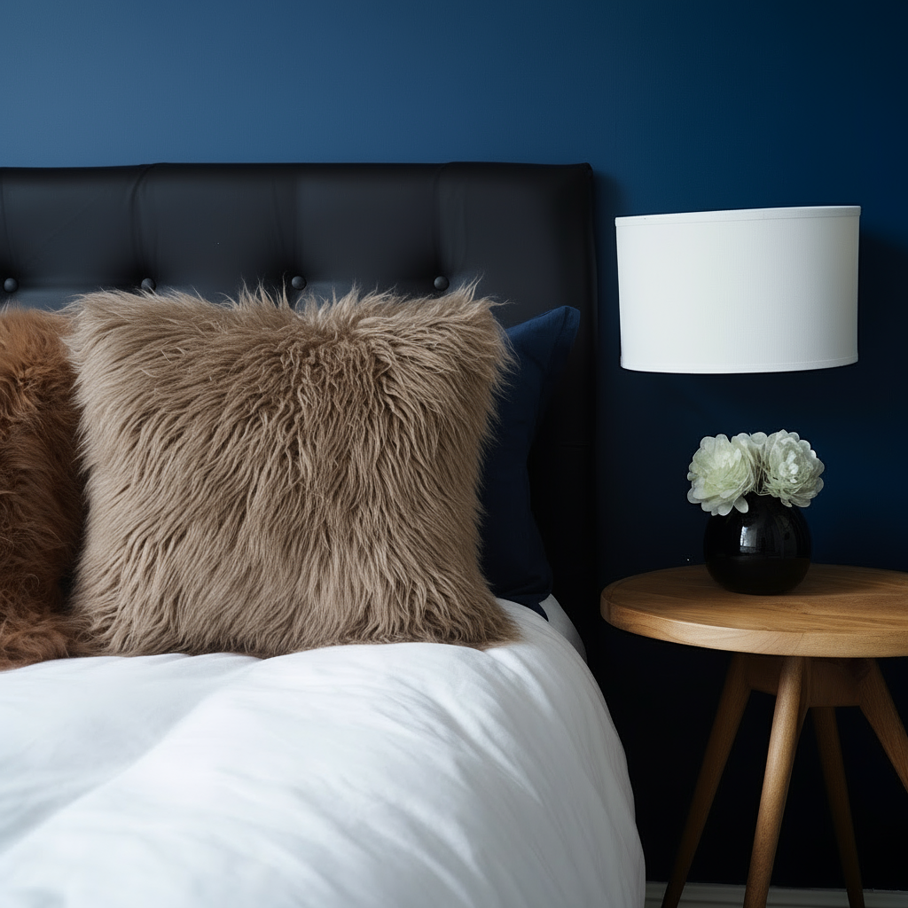 Natural Premium New Zealand Sheepskin Cushion 40 x 40 cm (Taupe)