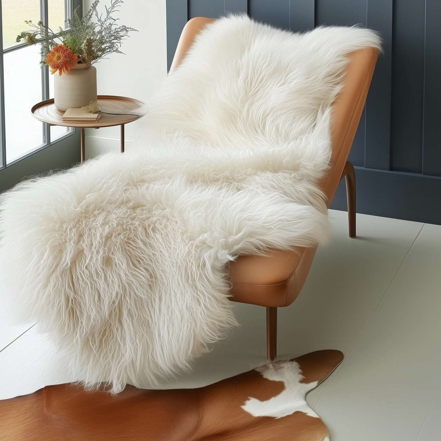 Natural Premium New Zealand Sheepskin Rug & Throw, Single (20 Colours)