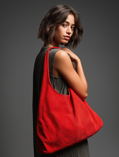 Silvia Suede Slouch Hobo Bag by Clemés (9 colours)