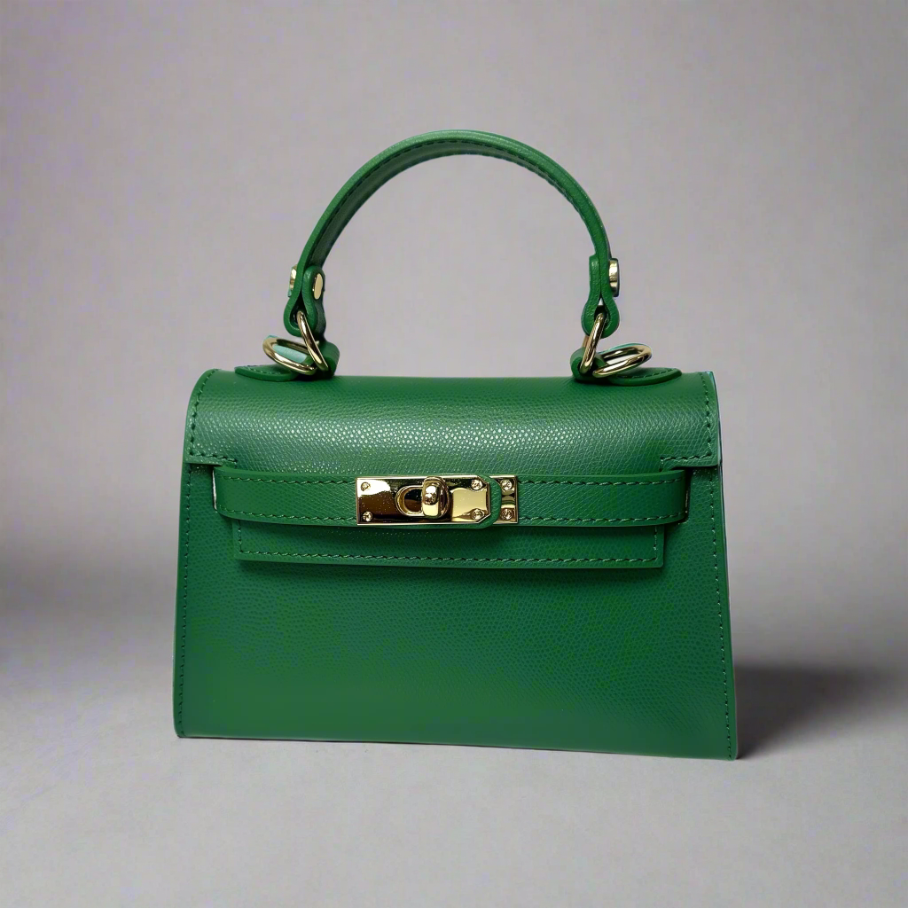 The Mini Kelly Leather Handbag Reimagined by Clemés (14 Colours)