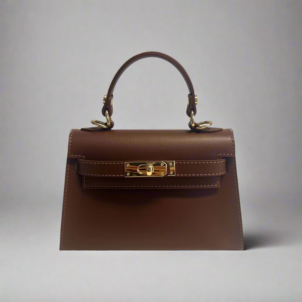The Mini Kelly Leather Handbag Reimagined by Clemés (14 Colours)