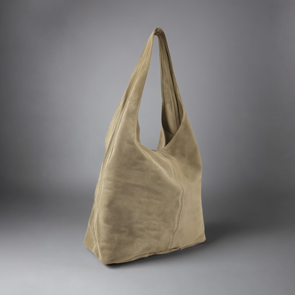 Silvia Suede Leather Slouch Tote Shoulder Bag by Clemés (13 colours)