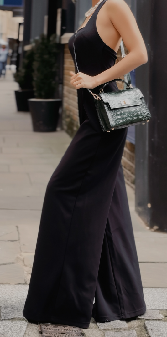 Margot Croc Embossed  Leather Crossbody by Clemés