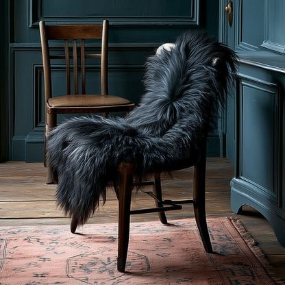 Natural Icelandic Long Wool Sheepskin Rug, X-Large