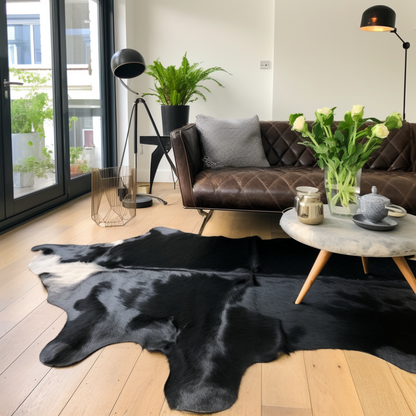 Natural Brazilian Cowhide, Black