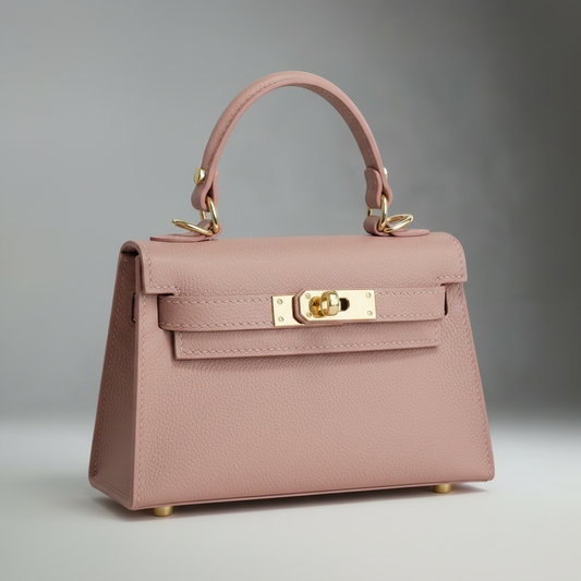The Mini Kelly Leather Handbag Reimagined by Clemés (20 Colours)