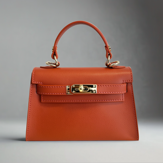 The Mini Kelly Leather Handbag Reimagined by Clemés (8 Colours)