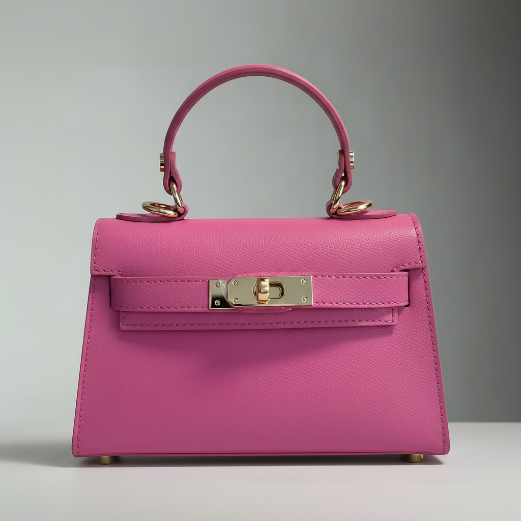 The Mini Kelly Leather Handbag Reimagined by Clemés (20 Colours)