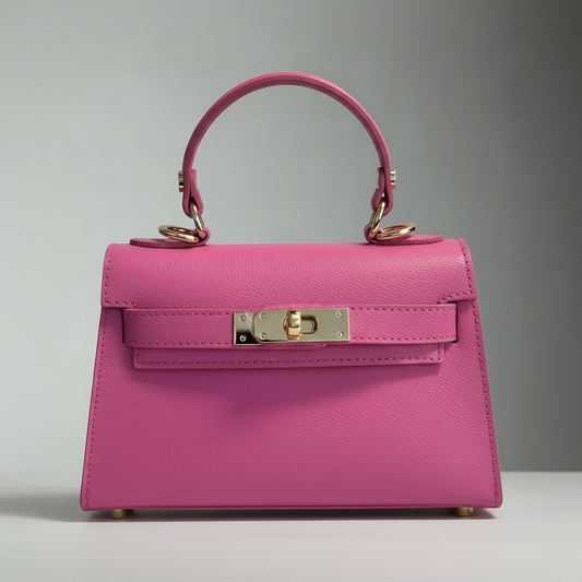 The Mini Kelly Leather Handbag Reimagined by Clemés (20 Colours)