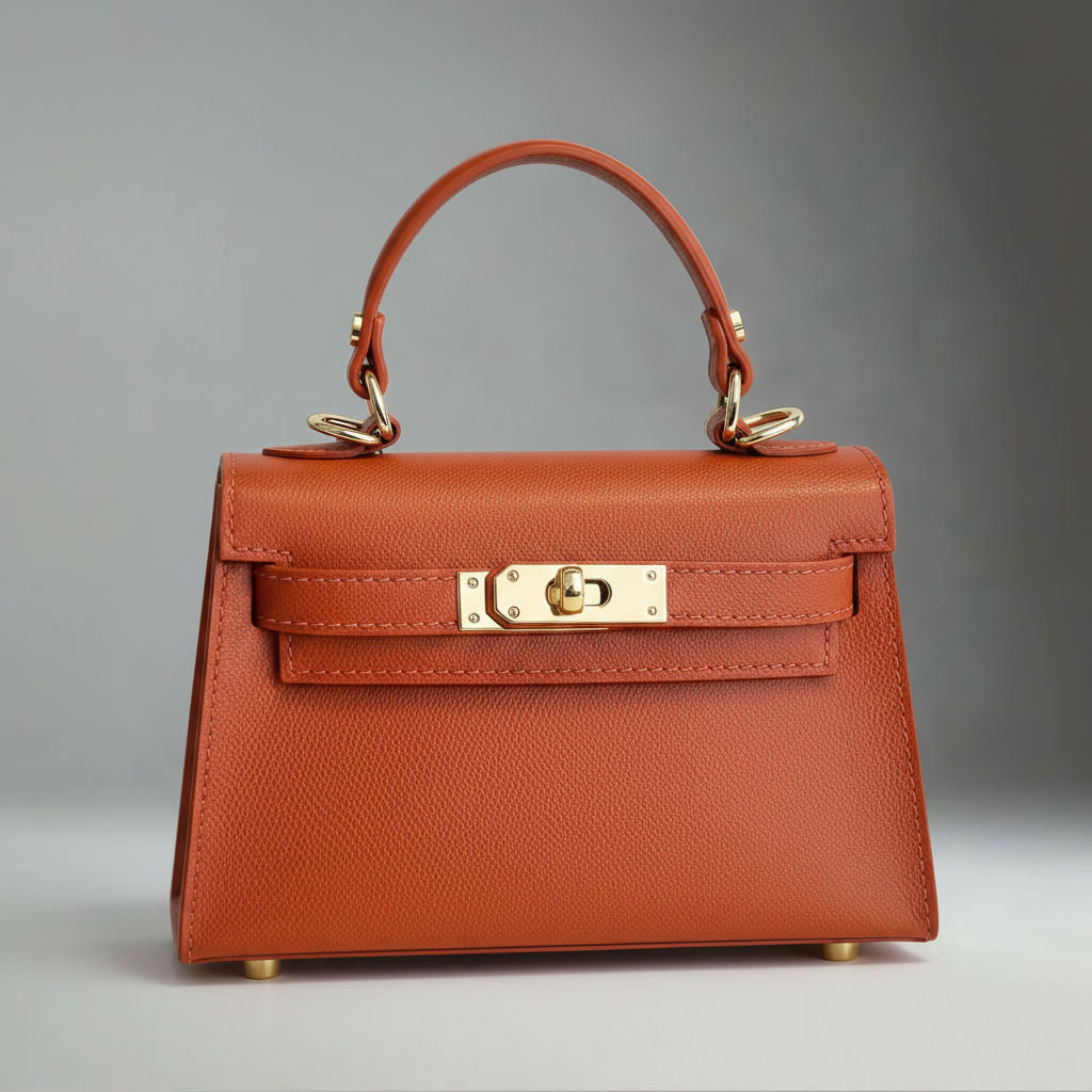 The Mini Kelly Leather Handbag Reimagined by Clemés (20 Colours)