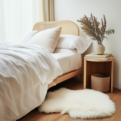 Natural Premium New Zealand Sheepskin Rug & Throw, Single (20 Colours)
