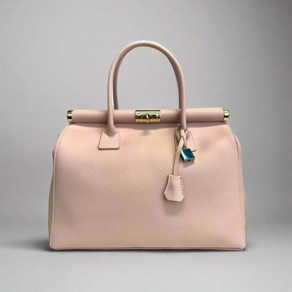 Flavia Structured Pebble Leather Women's Handbag with Shoulder Strap by Clemés (4 Colours)