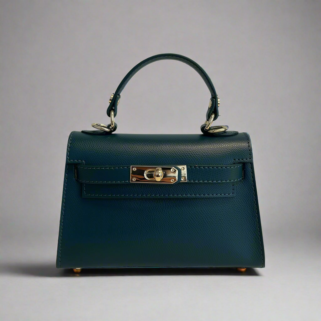 The Mini Kelly Leather Handbag Reimagined by Clemés (14 Colours)