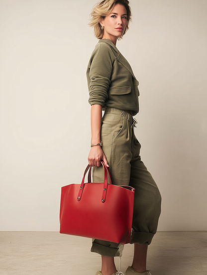 Maxime Leather Bag with Shoulder Strap by Clemés (9 Colours)