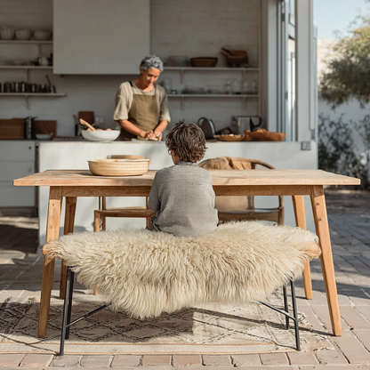 Natural Premium New Zealand Sheepskin Rug & Throw, Double, W65 x L180 cm (7 Colours)
