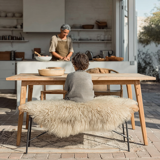 Natural Premium New Zealand Sheepskin Rug & Throw, Double, W65 x L180 cm (7 Colours)