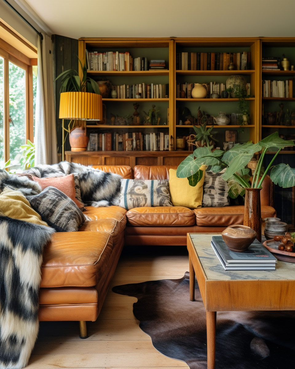 Natural Brazilian Cowhide, Mocha