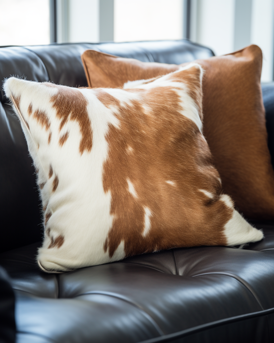 Cowhide pillows online