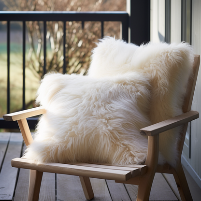 Natural Premium New Zealand Sheepskin Cushion 40 x 40 cm
