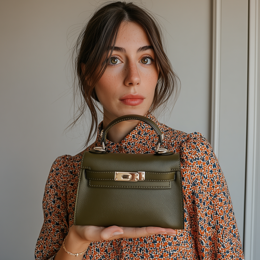 The Mini Kelly Leather Handbag Reimagined by Clemés (8 Colours)