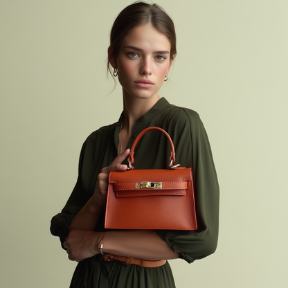 The Mini Kelly Leather Handbag Reimagined by Clemés (8 Colours)