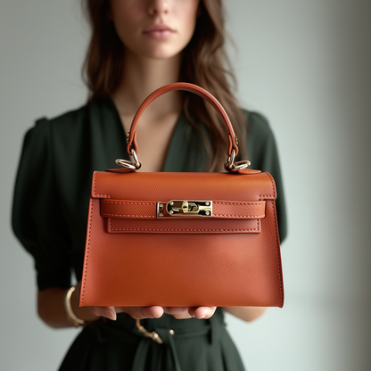 The Mini Kelly Leather Handbag Reimagined by Clemés (8 Colours)