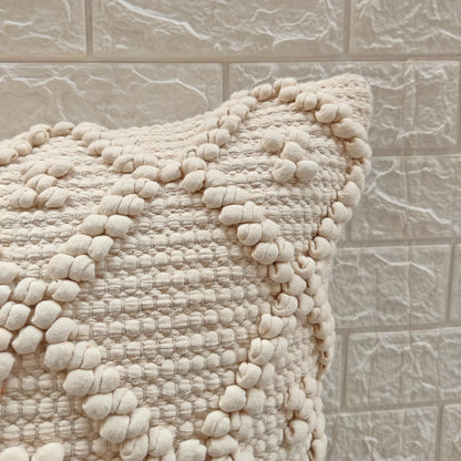 Atlas Diamond Natural Wool Cushion 50 x 50 cm