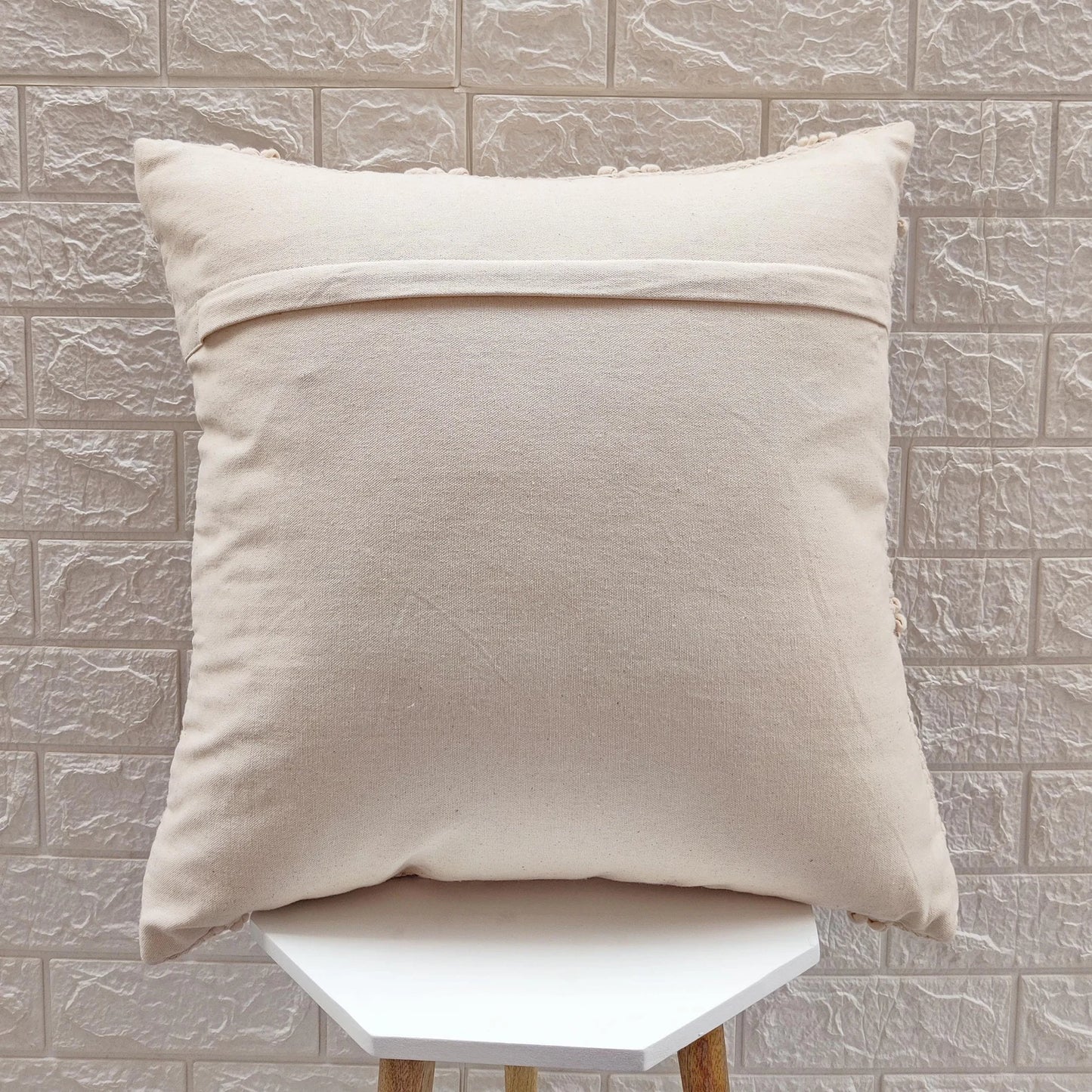 Atlas Diamond Natural Wool Cushion 50 x 50 cm