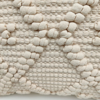 Atlas Diamond Natural Wool Cushion 50 x 50 cm
