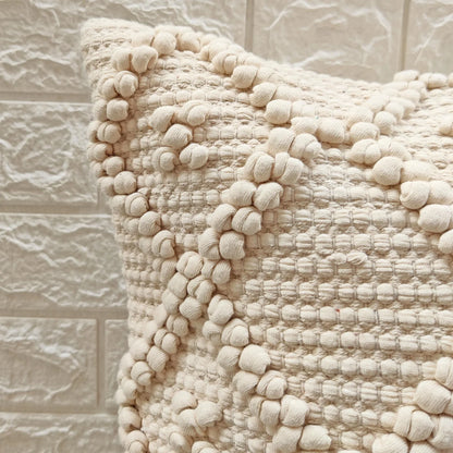 Atlas Diamond Natural Wool Cushion 50 x 50 cm